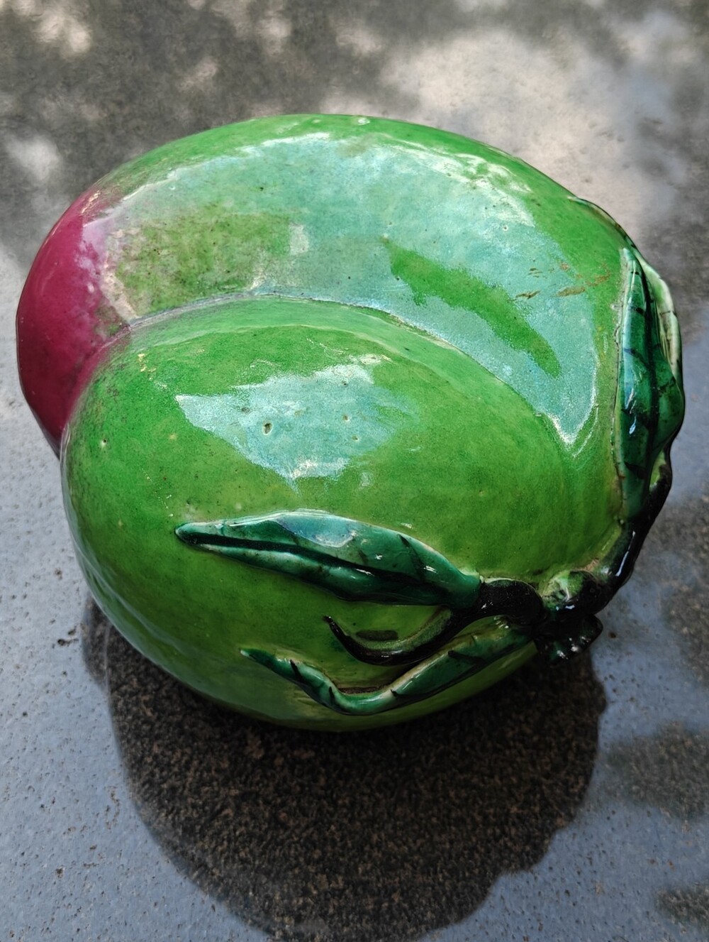 Antique Chinese Altar Fruit Peach Qing Dynasty